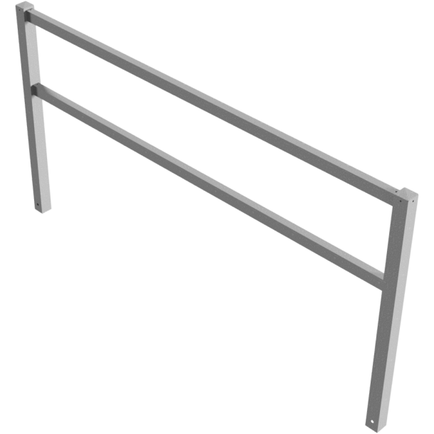 Stationary access barriers | welded | with top and quarter-bent bar | hot-dip galvanized | total width: 2500 mm